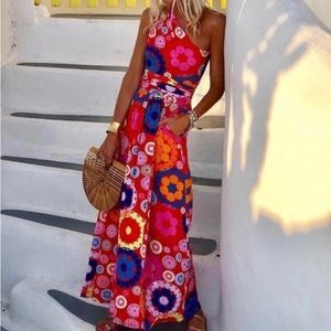 Maxi one shoulder dress